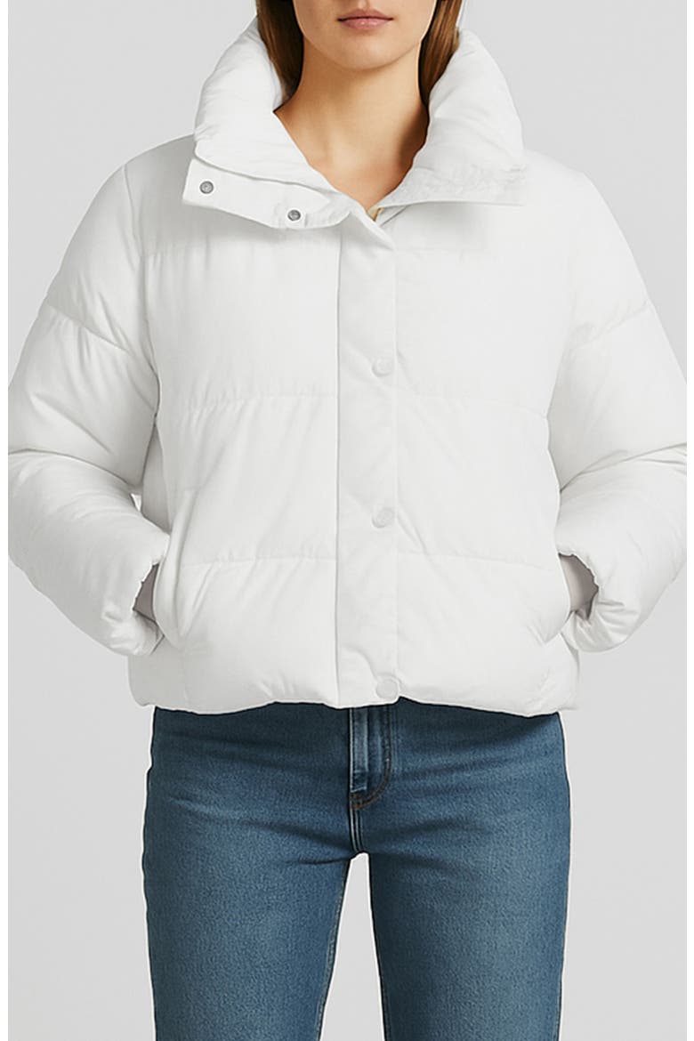 Amanda Short Puffer Jacket, Main, color, WHITE