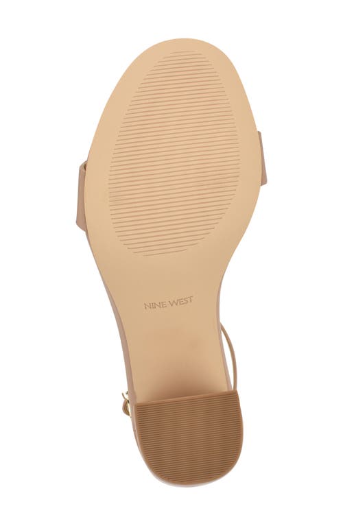Nine West Toniann Ankle Strap Sandal In Light Natural