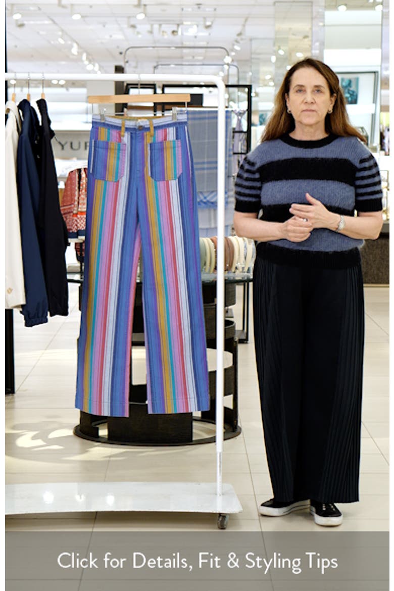 Sunset Stripe Patch Pocket Jeans video
