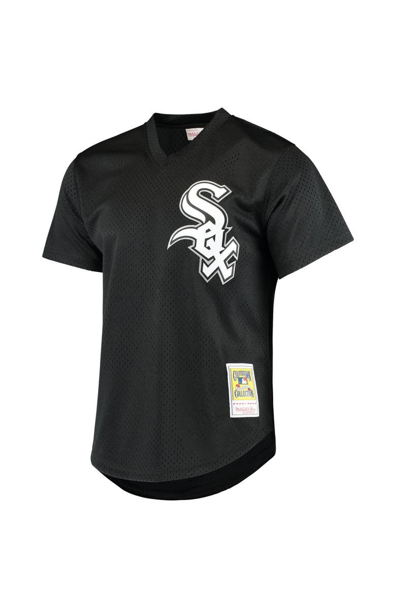 Mitchell & Ness Men's Mitchell & Ness Frank Thomas Black Chicago White Sox Cooperstown Mesh Batting Practice Jersey, Alternate, color, Black