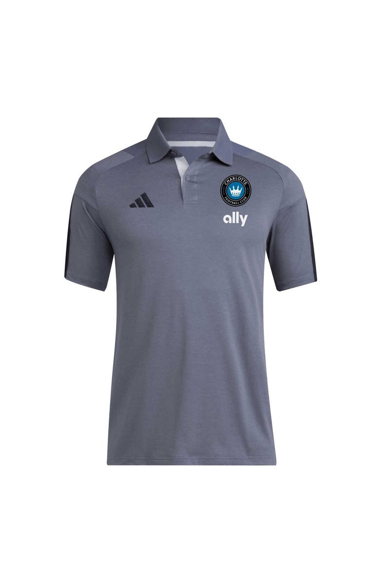 adidas Men's adidas Gray Charlotte FC 2024 Training Polo, Alternate, color, Gray