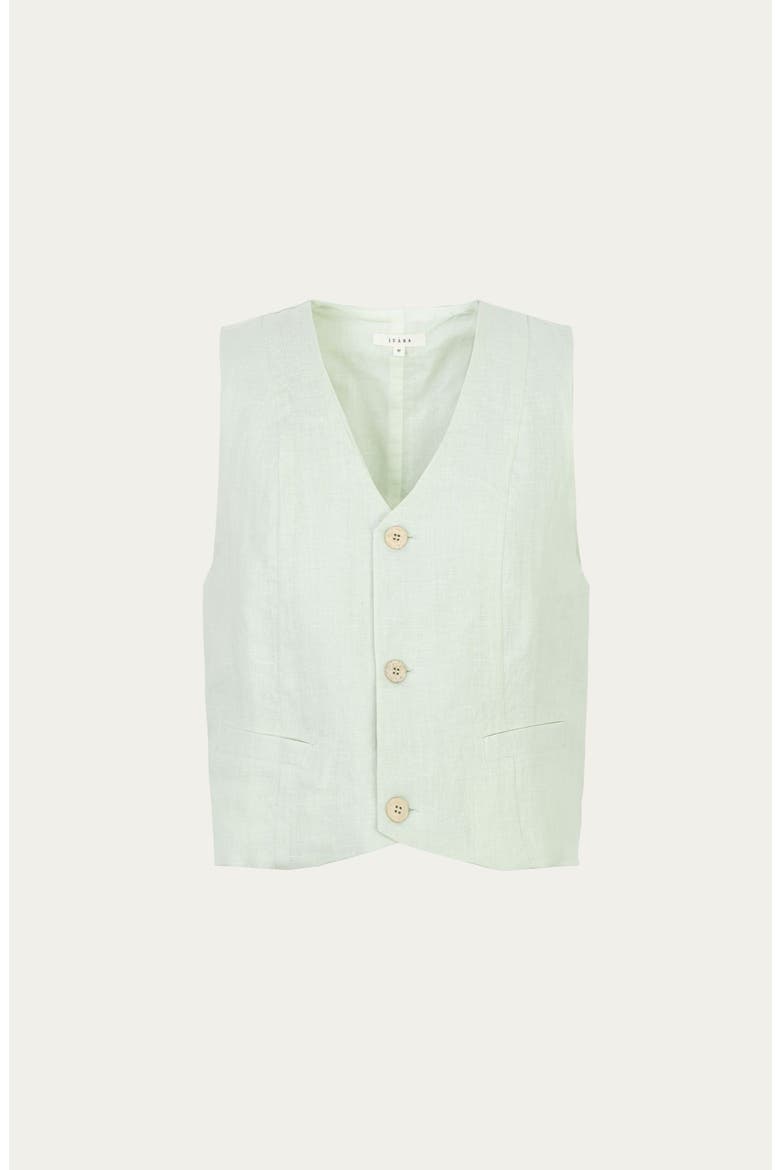 Hemp Tailored Vest, Alternate, color, Light Mint