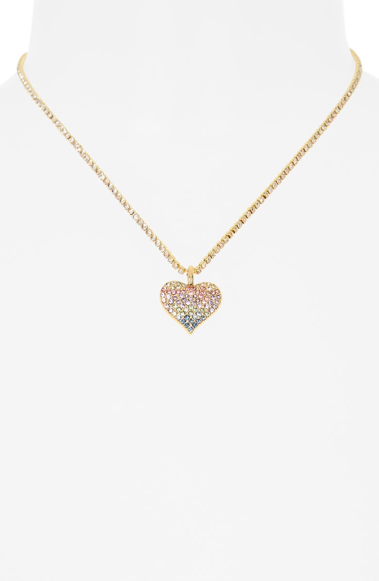 BaubleBar Rainbow 4-Pack Earrings, Necklace & Bracelet Set, Alternate, color, Gold Multi