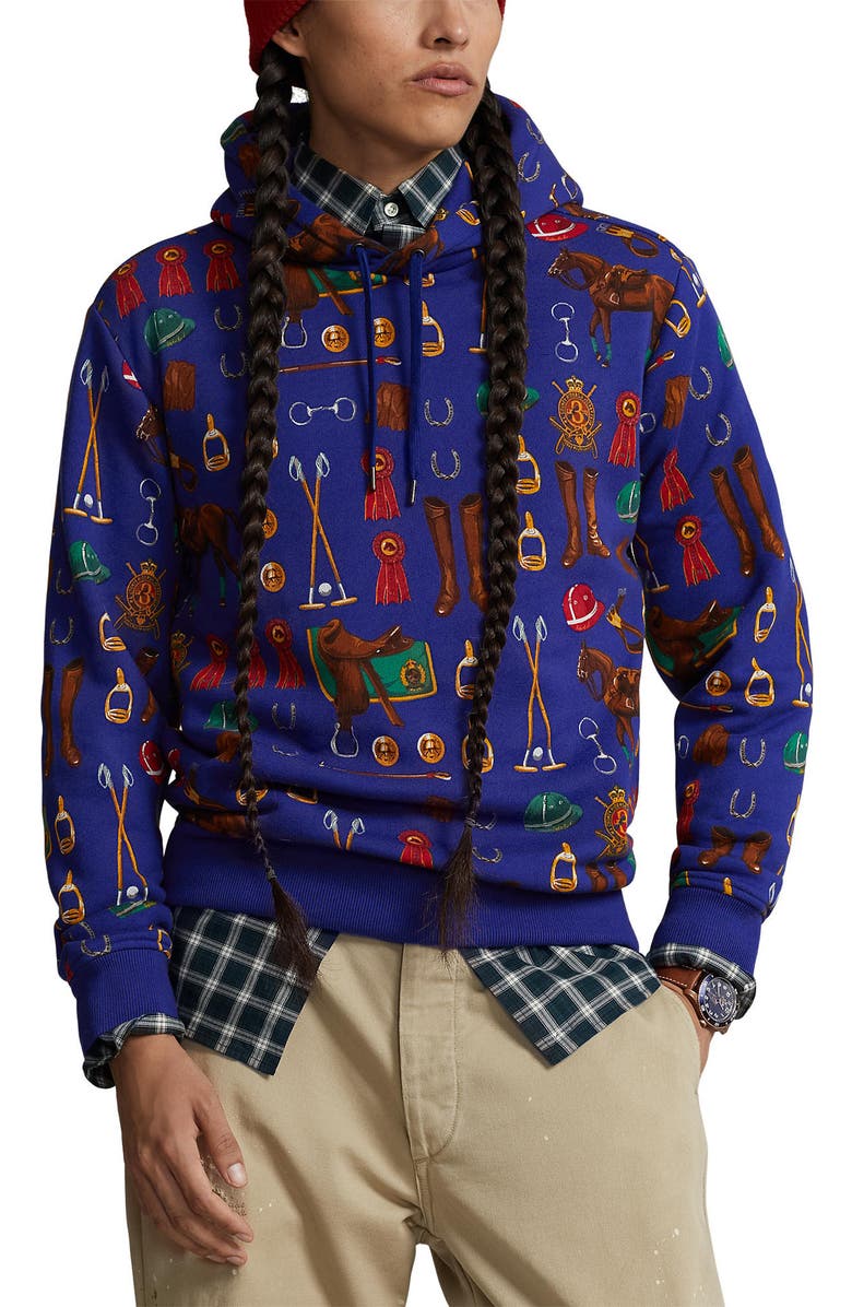 Polo Ralph Lauren Equestrian Print Hoodie, Main, color,