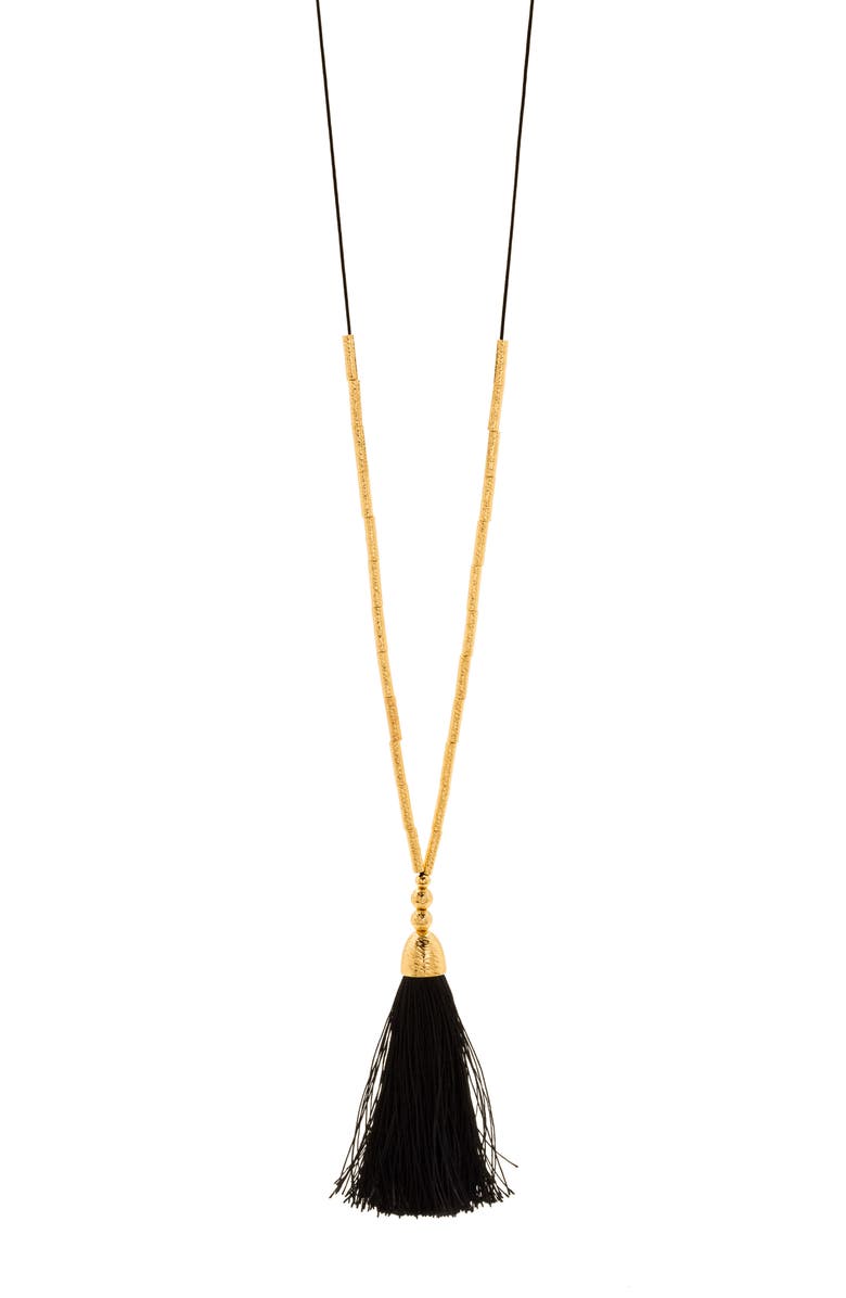 gorjana Tulum Long Tassel Pendant Necklace, Alternate, color, 