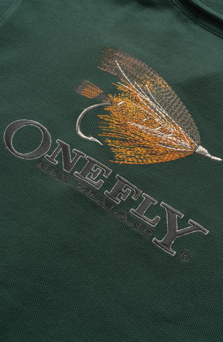 Rodd & Gunn Rusty Spinner Knit Short Sleeve Button-Up Shirt, Alternate, color, Forest