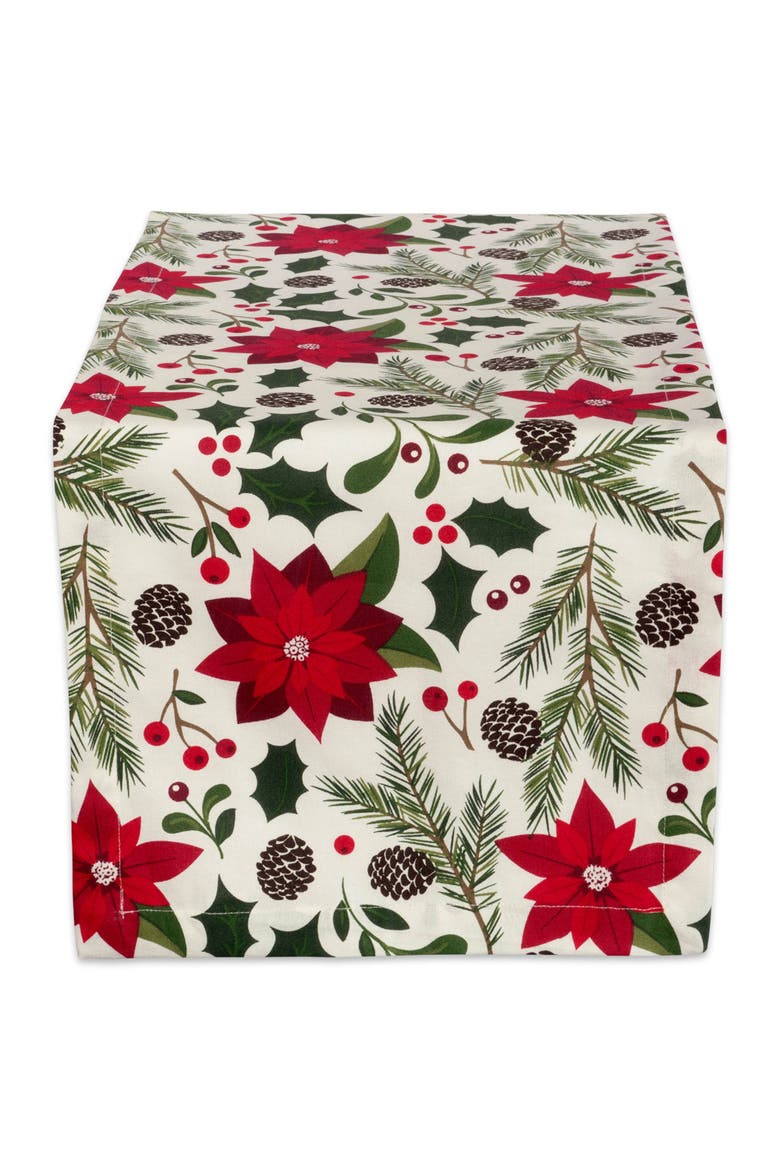 Woodland Christmas Table Runner, Main, color, Woodland Christmas