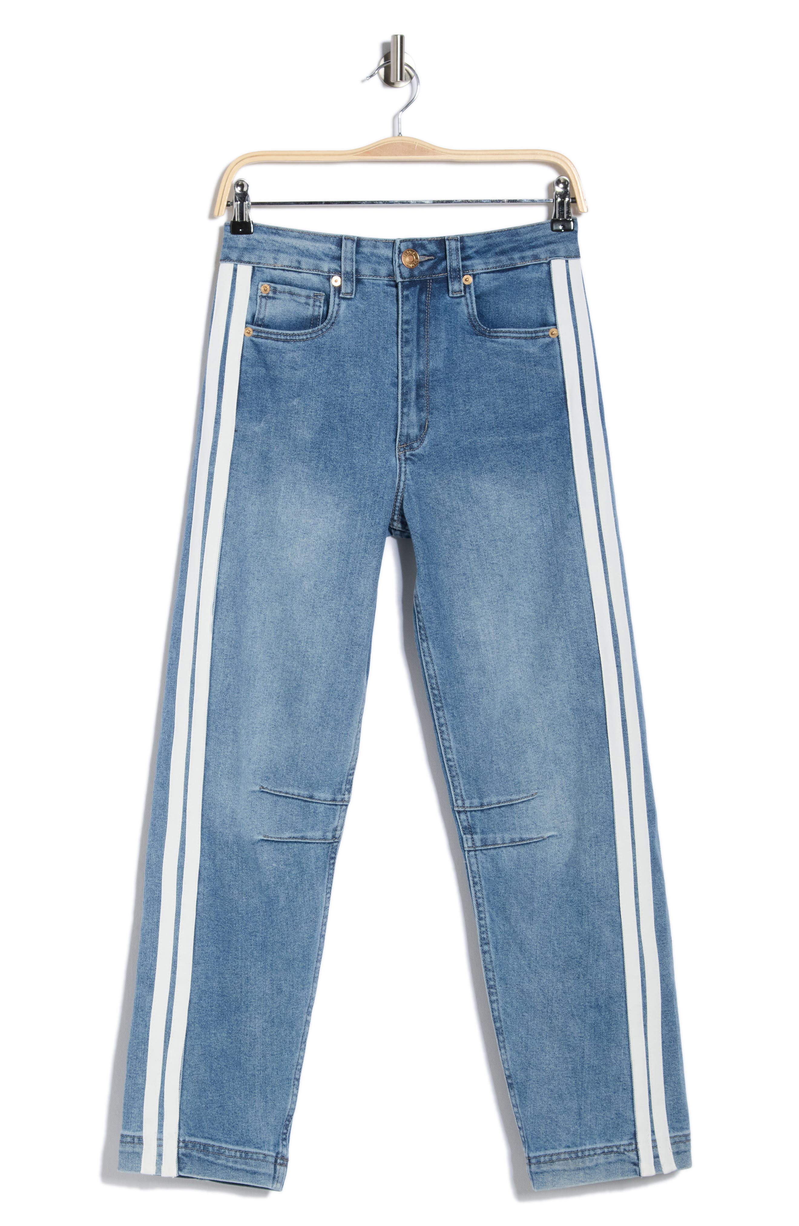 STS Blue Harley Ultra High Waist Stripe Barrel Leg Jeans