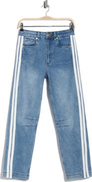 STS Blue Harley Ultra High Waist Stripe Barrel Leg Jeans