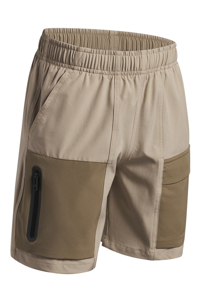 Kids' Unstoppable Shorts, Alternate, color, CITY KHAKI