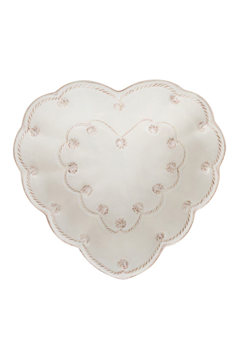 Berry & Thread Ceramic Heart Bowl, Main, color, WHITEWASH