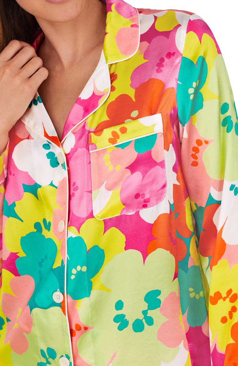 BedHead Pajamas x Trina Turk Print Silk Pajamas, Alternate, color, 