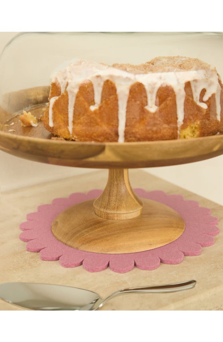 Graf Lantz Crest Merino Wool 10" Trivet, Alternate, color, Mauve