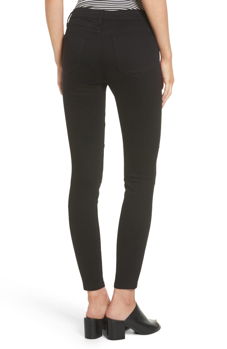 Vigoss Moto Skinny Jeans, Alternate, color, 
