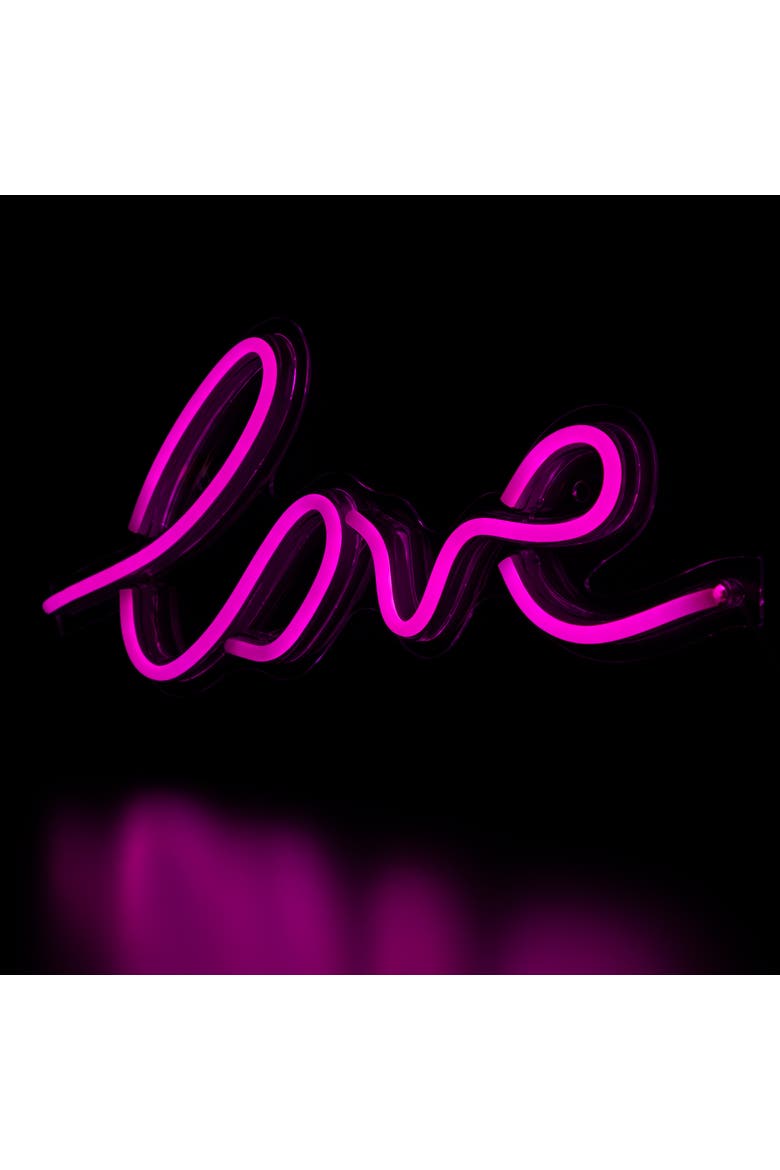 LED Love Neon Lighted Wall Sign - 18" - Pink, Alternate, color, Pink