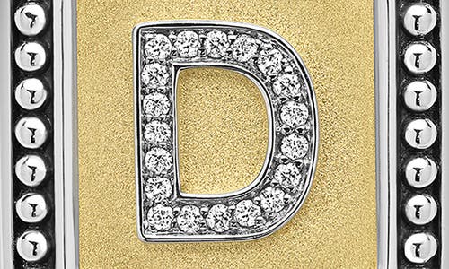 Lagos Signature Caviar Initial Enhancer In Two-tone D