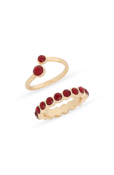 Set of 2 Bypass & Eternity Rings