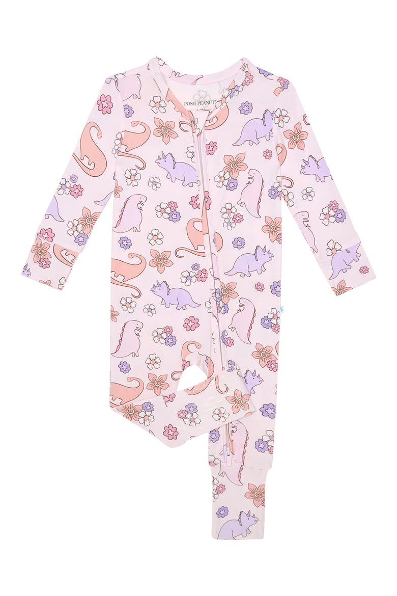 Erica Convertible Zip Footie, Main, color, PINK