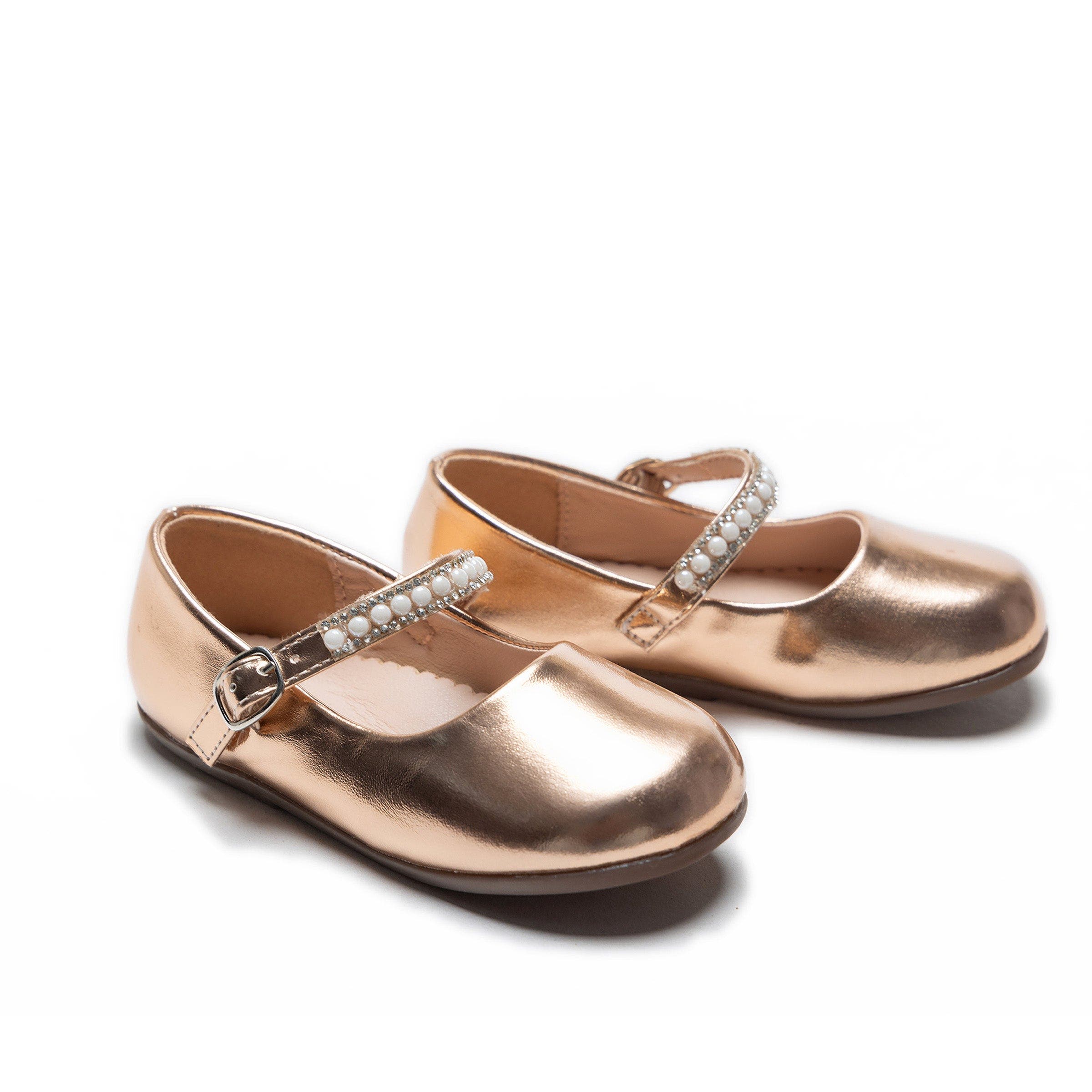 Tulleen Margot Pearl Band Flats, Main, color, Champagne