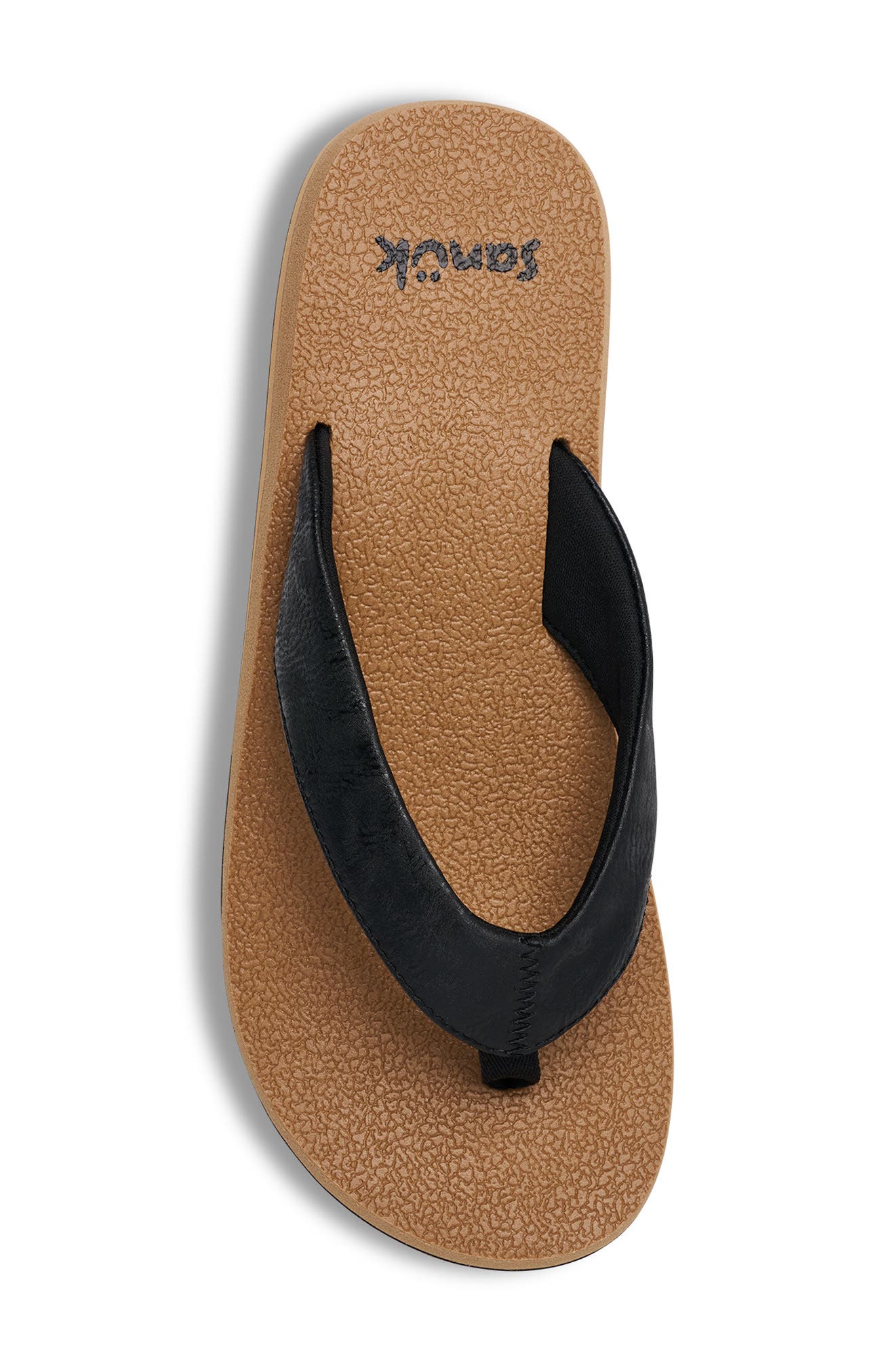Yoga Mat II Flip Flop, Alternate, color, BLACK/ TAN