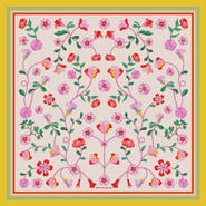 Jessie Zhao New York Limoncello Jardin Double Sided Silk Scarf