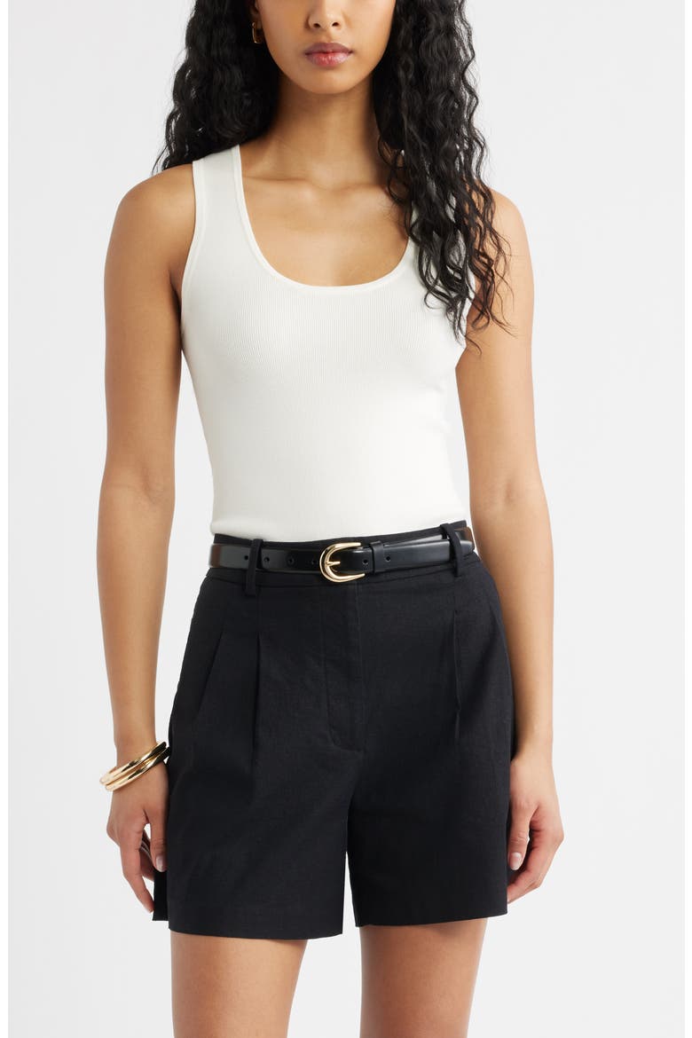 Scoop Neck Sweater Tank, Main, color, IVORY