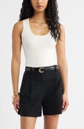 Open Edit Scoop Neck Sweater Tank
