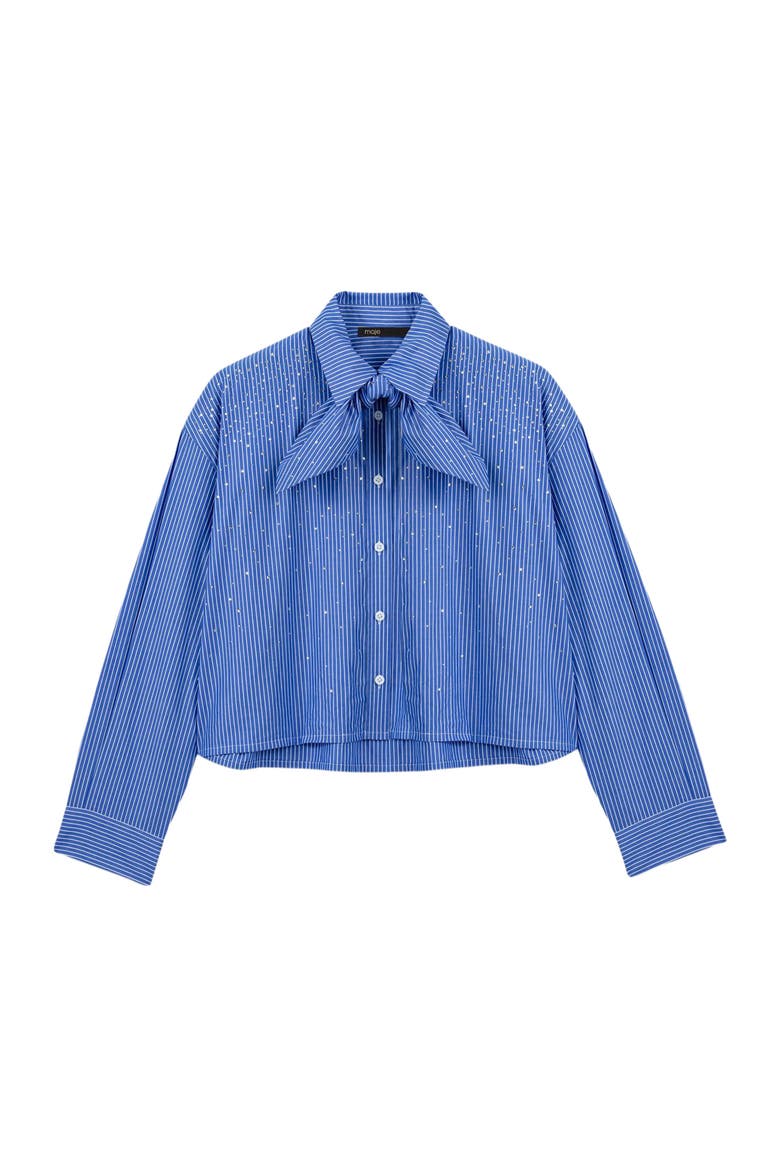 Shirt with removable handkerchief, Alternate, color, Blue