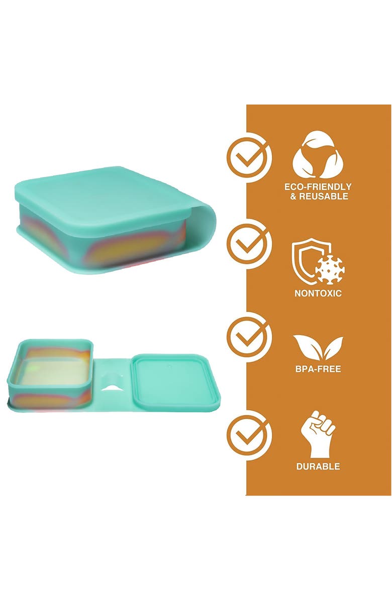 Silipint Silicone Go Go Bowls 2Pk Sandwich Size, Alternate, color, Multicolored