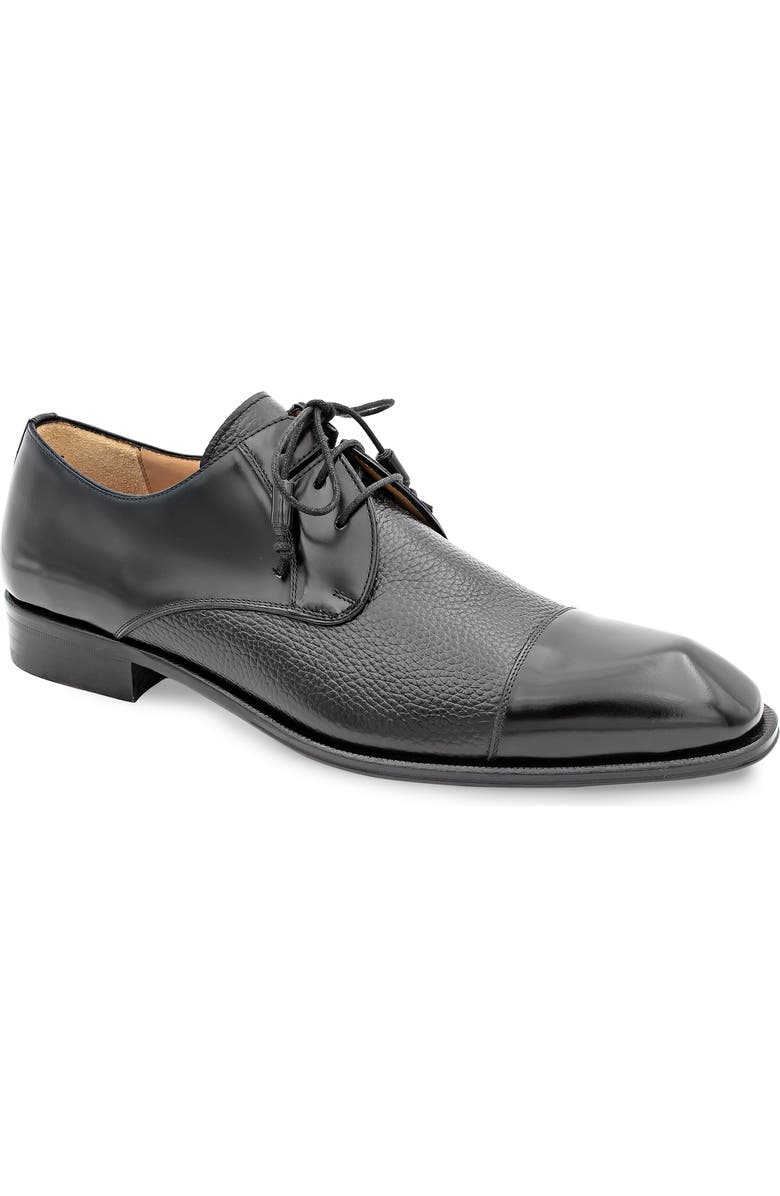 Mezlan Capello Cap Toe Derby, Main, color, Black