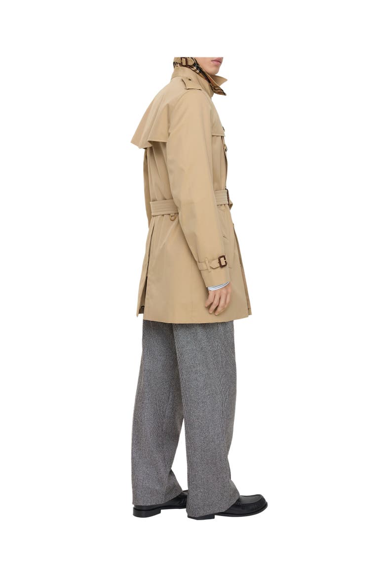 Short Kensington Heritage Trench Coat, Alternate, color, Honey beige