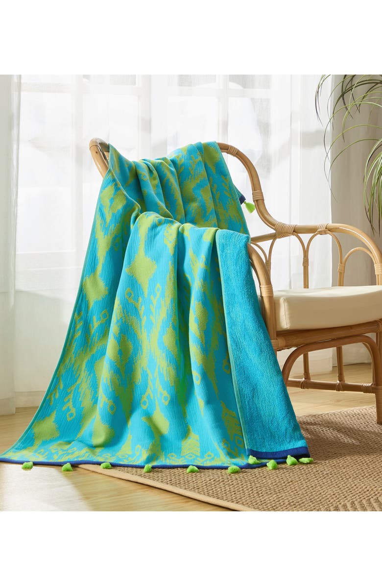John Robshaw Ravi Peacock Beach Towel, Alternate, color,