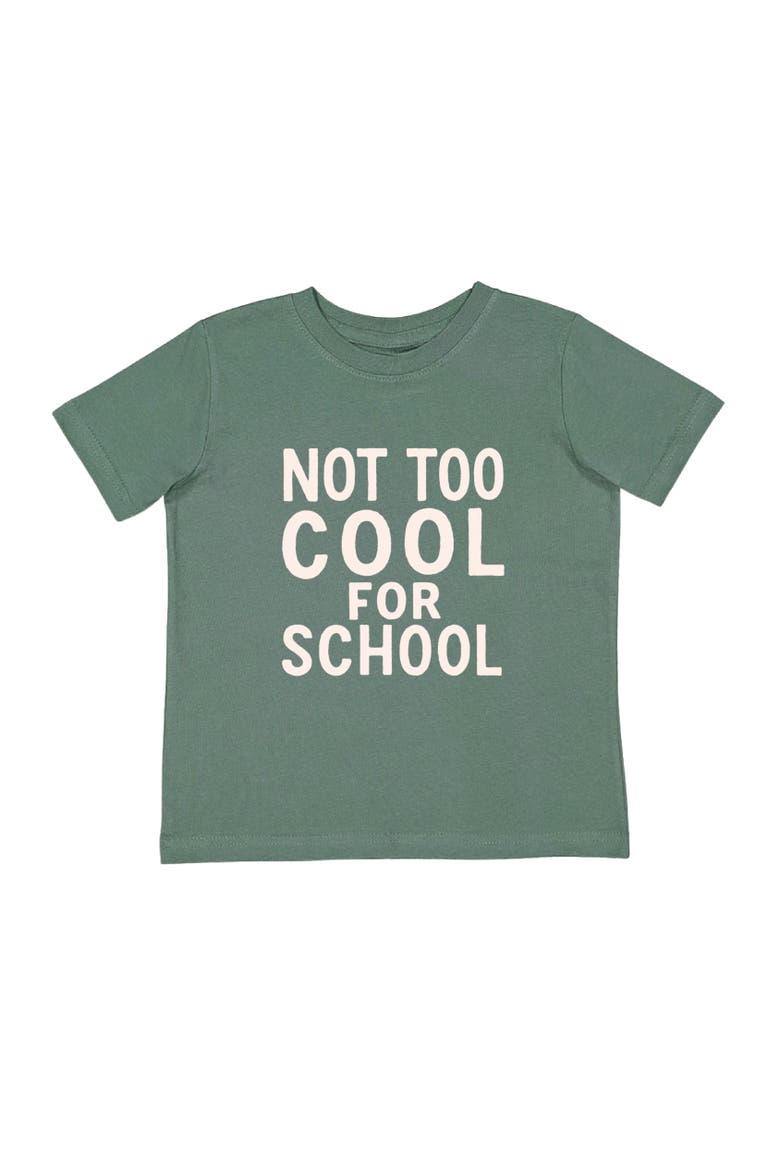Not Too Cool For School Short Sleeve T-Shirt, Main, color, Hunter Green