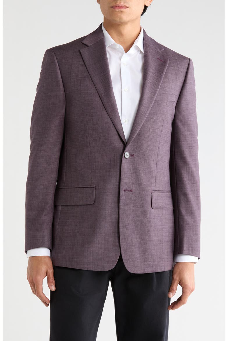 Two-Button Sport Coat, Main, color, PURPLE