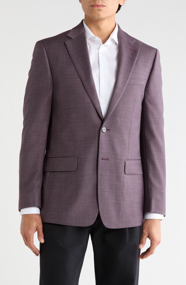 Calvin Klein Two-Button Sport Coat, Main, color, Purple