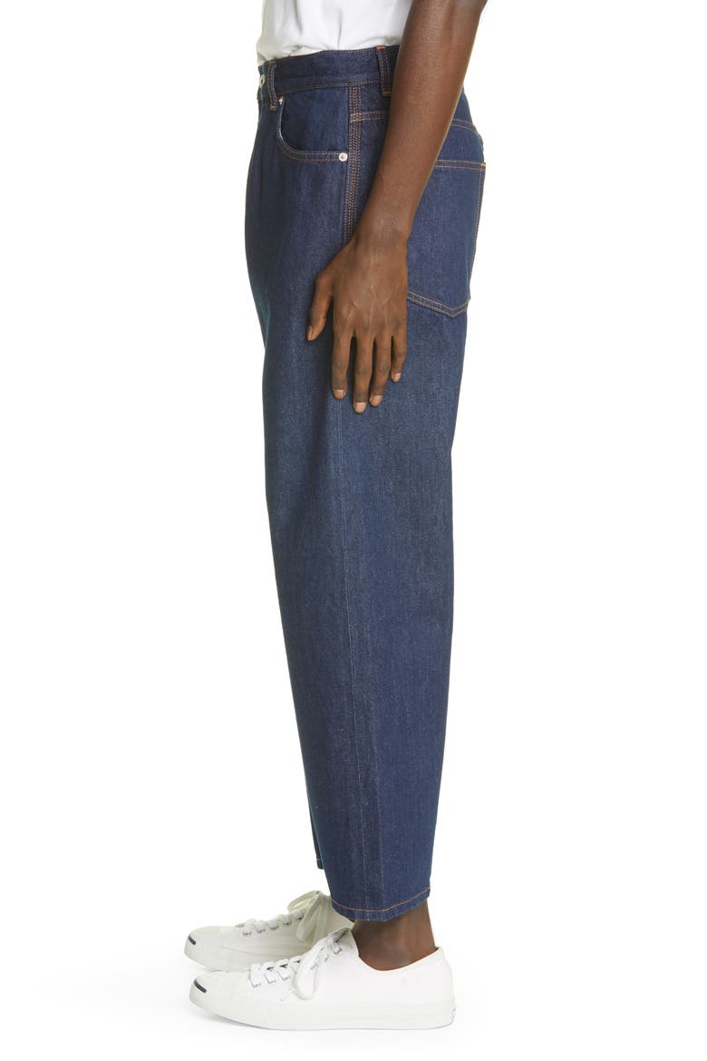 Slim Leg Crop Jeans, Alternate, color, INDIGO BLUE