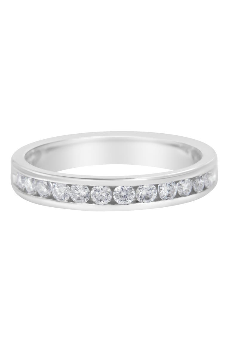 14K White Gold 1/2 cttw Diamond Band Ring, Alternate, color, White