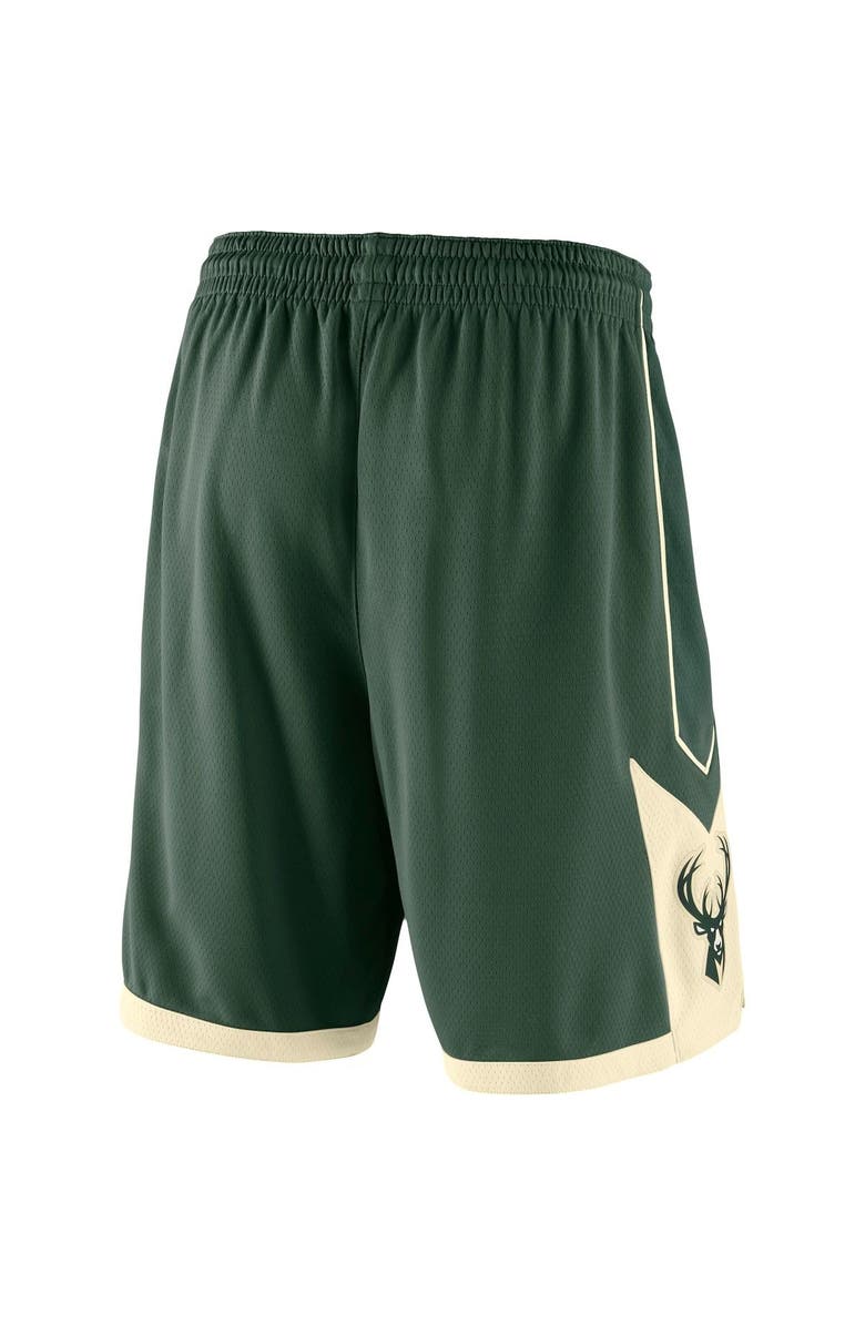 Nike Men's Nike Hunter Green 2019/20 Milwaukee Bucks Icon Edition Swingman Shorts, Alternate, color, Hunter Green