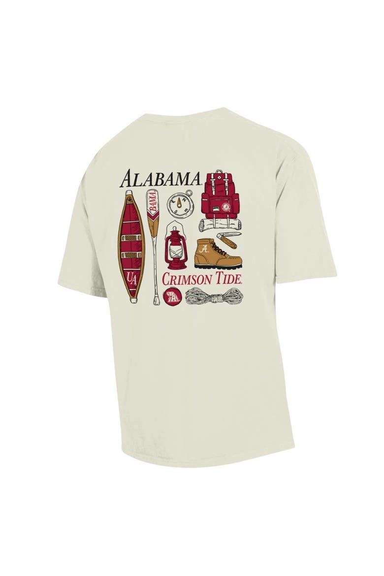 Men's Comfort Wash Cream Alabama Crimson Tide Camping Trip T-Shirt, Alternate, color, Cream