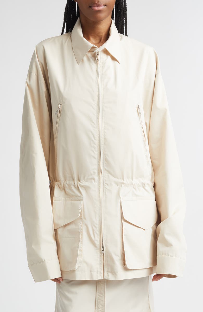 RIER Water Repellent Cotton Field Jacket, Main, color, Ivory Suit