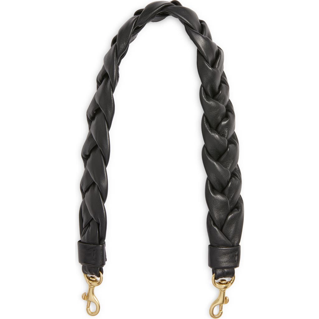 Clare V . Braided Leather Shoulder Strap
