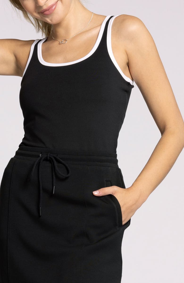 Thread & Supply Bec Rib Tank Top, Alternate, color, Black White