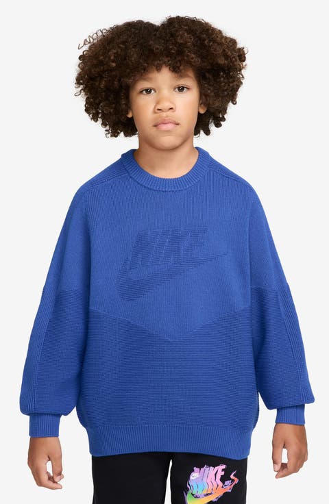 Kids' Sportswear Knit Crewneck Sweater
