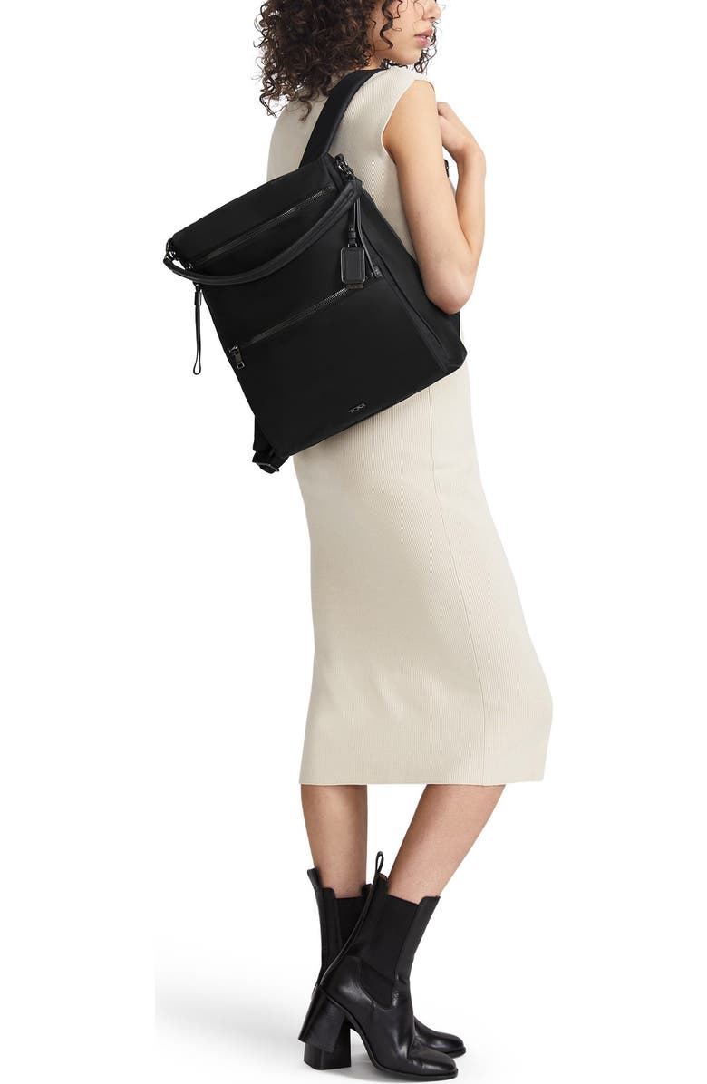 TUMI Leigh Convertible Backpack/Tote, Alternate, color, Black/ Gunmetal