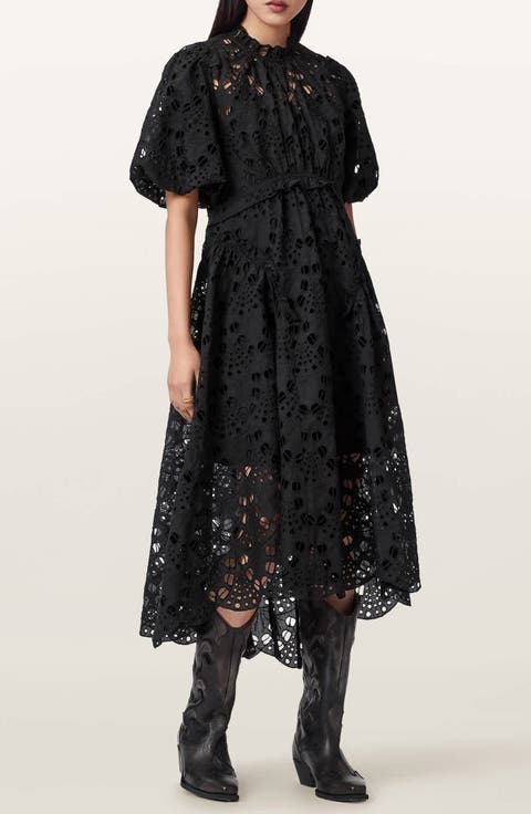 Odette Eyelet Embroidered Dress
