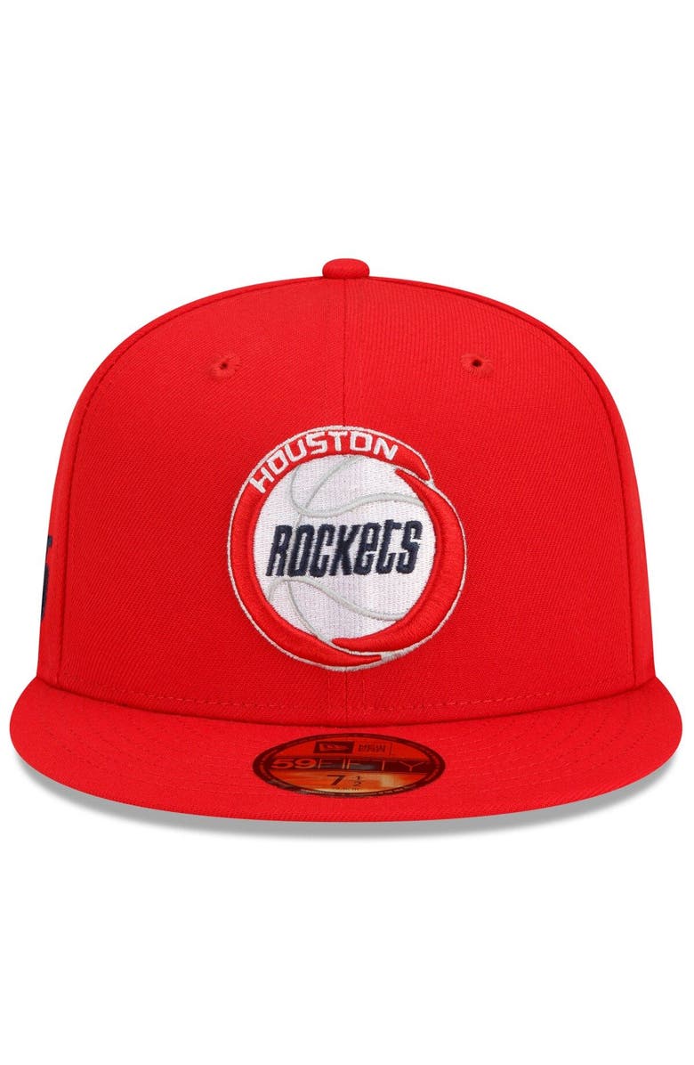 New Era Men's New Era Red Houston Rockets 2021/22 City Edition Alternate 59FIFTY Fitted Hat, Alternate, color,