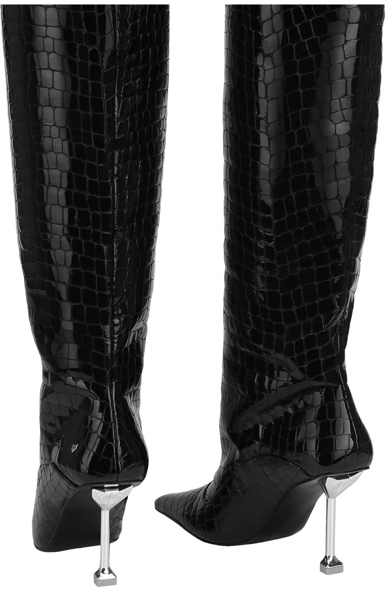Naked Wolfe Texas Croc Embossed Tall Boot, Alternate, color,
