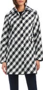 Kate Spade New York hooded water resistant a-line trench coat