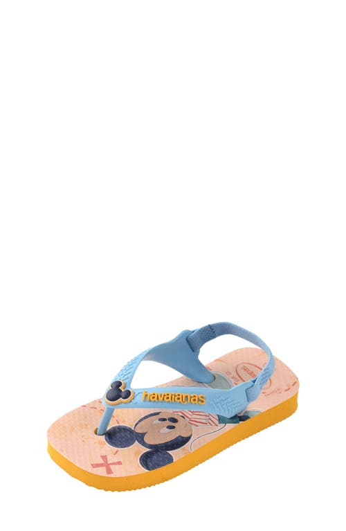 Havaianas Baby Disney Classics Flip Flop In Pop Yellow