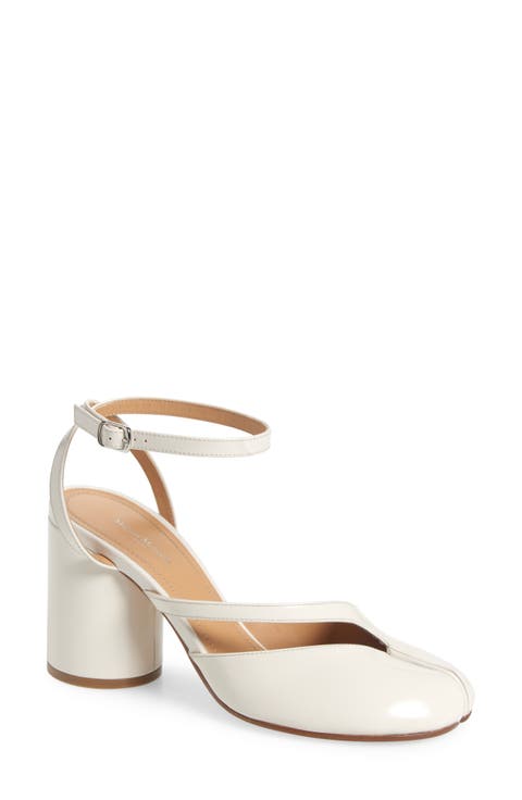 Maison Margiela 80mm Tabi Sandal Pumps | Black | FARFETCH